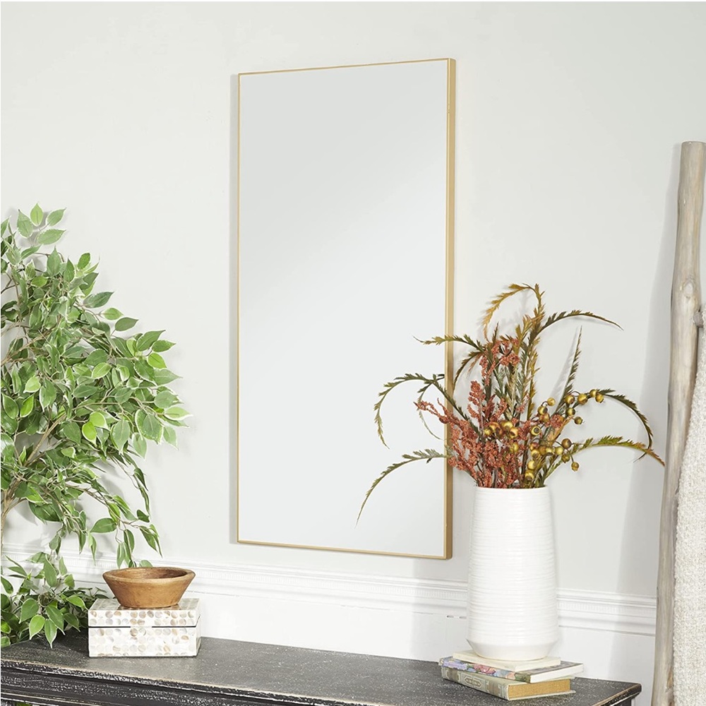Gold Wall Mirror 18" x 1" x 36"
